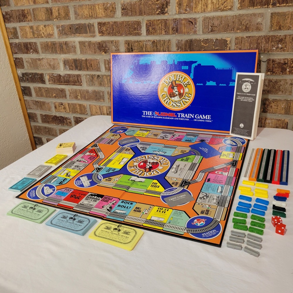 Lionel Double Crossing The Lionel Train Board Game 1988 Vintage Complete Set